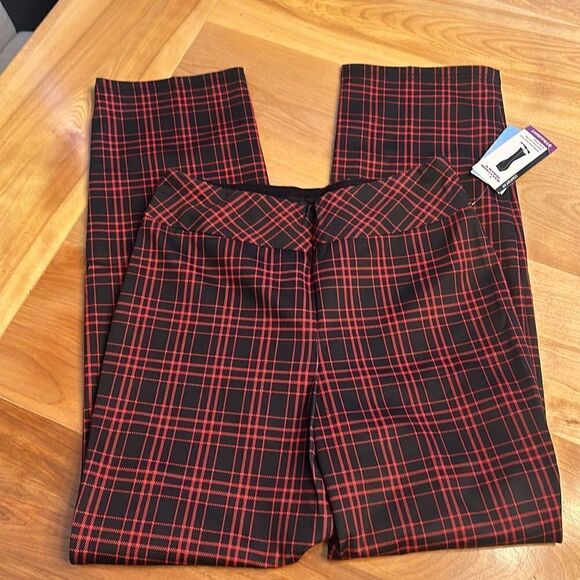 NWT Allison Daley plaid ankle pants - Picture 5 of 9
